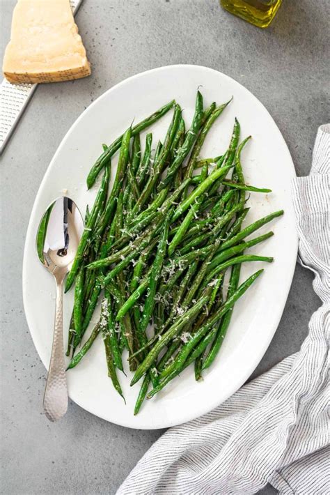 Roasted Green Beans With Parmesan