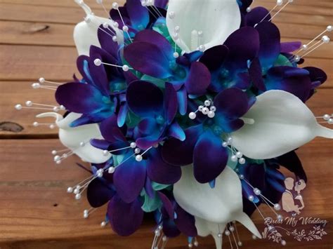 dress my wedding galaxy orchid and calla lily bouquet