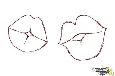 How To Draw Puckered Lips Drawingnow Lips Drawing Lip Tutorial