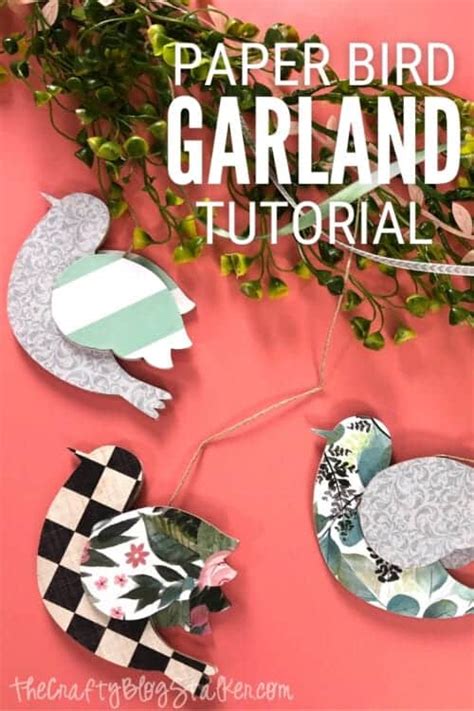 How To Make A Paper Bird Garland Crafty Blog Stalker