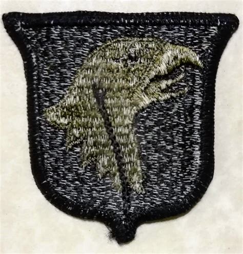101st Airborne Division Subdued Wo Tab Army Patch Rolyat Military