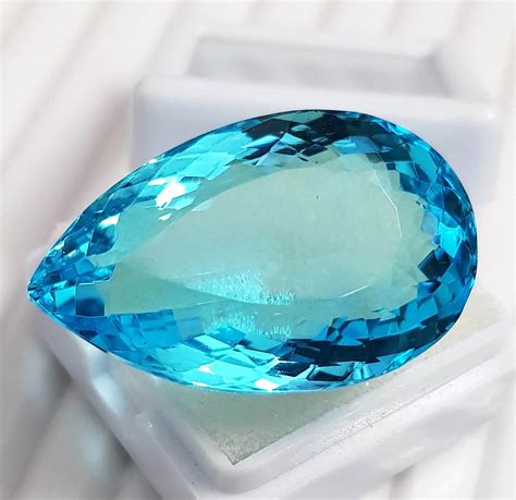 Ct Sky Blue Color Aquamarine Gemstone Top Quality Etsy