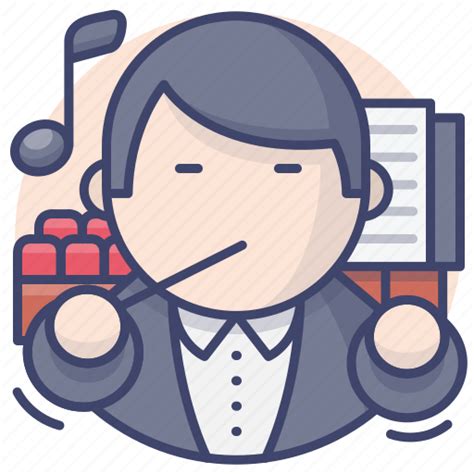 Conductor Music Orchestra Symphony Icon