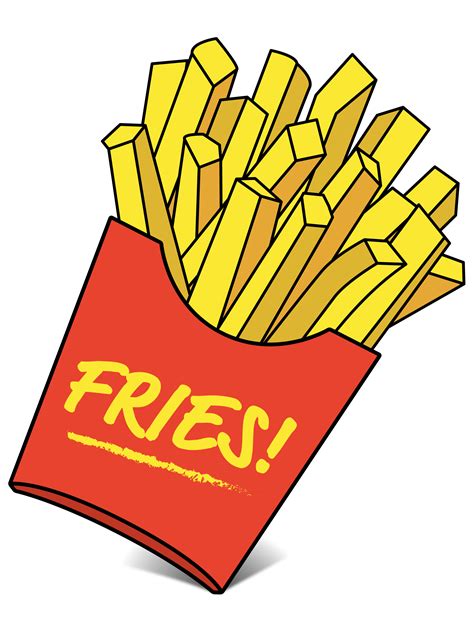 Fries Clipart Fast Food Bag Fries Fast Food Bag Transparent Free For