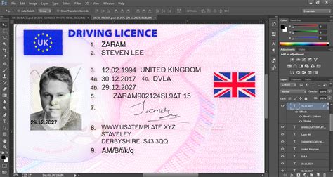 Free Drivers License Templates Photoshop Drivers License Templates