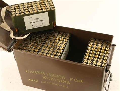 Lot Of 762mm Ball L2a2 Ammo