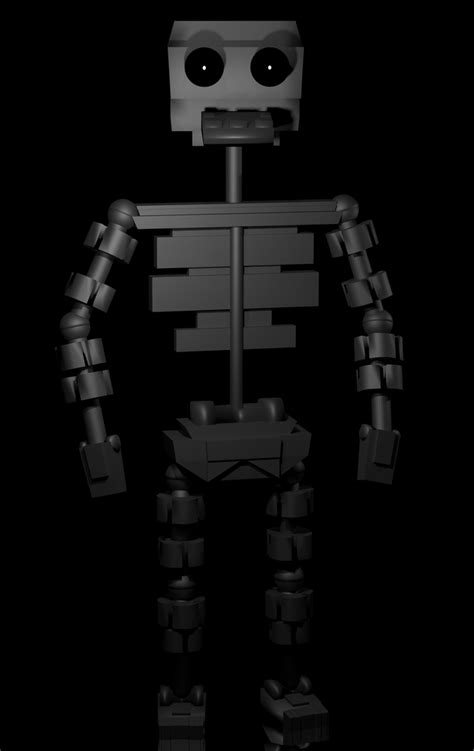 Fnatl 1s Endoskeleton Full Body Render By Theclassyplushtrap On Deviantart