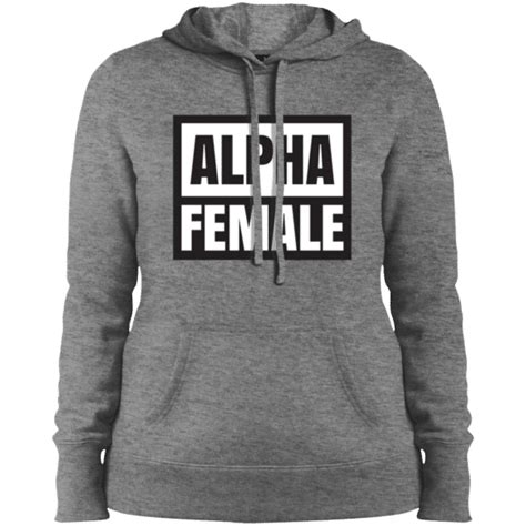 Alpha Female Black And Grey Hoodie Office Garner