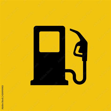 Gas Pump Icon Fuel Pump Petrol Station Sign Gasoline Nozzle Fuel