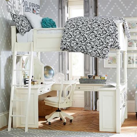 Chelsea Vanity Loft Bed Pbteen