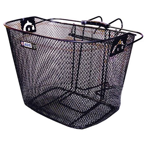 Adie Mesh Bicycle Basket In Black Includes Metal Bracket Mtb And Road