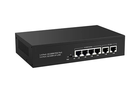 Buy 4 Port Poe Switch Plug And Play Poe Switch With Additional 2 Uplink