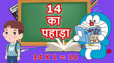 14 Ka Pahada चौदह का पहाड़ा Table Of 14 In Hindi Hindi Me 14