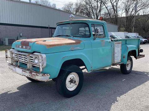 1959 Ford F100 Pickup V8 Factory 4x4 For Sale Photos Technical