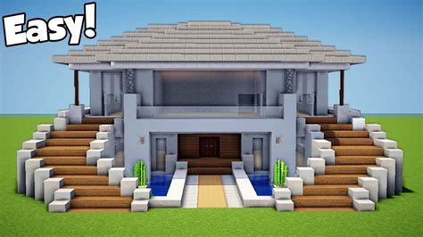 Minecraft house designaugust 10, 2017. Minecraft: How to Build a Modern House - Mansion Tutorial ...