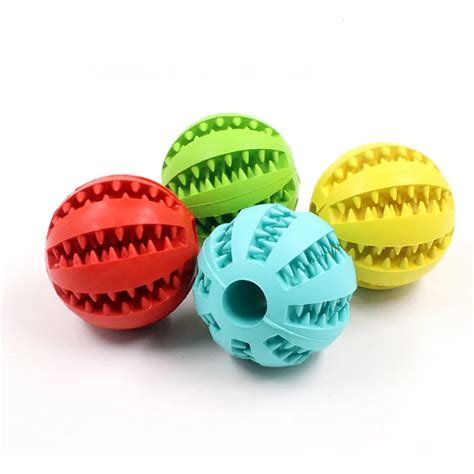 Pet Dog Chew Toys Food Leakage Ball Bite Resistant Teeth Natural Non