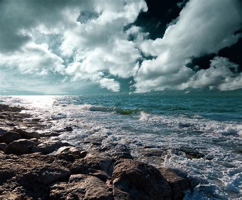 Dark Stormy Sea Waters Photograph By Guvendemir Fine Art America