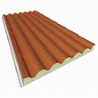 Panel de tejado de acero - HIANSA PANEL S.A - mitación teja / aislante ...