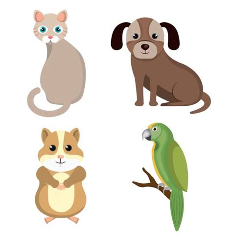 Cute Of Hamsters Silhouettes Illustrations Royalty Free Vector