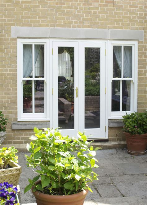Open Out French Doors And Side Sash Windows French Doors Sash