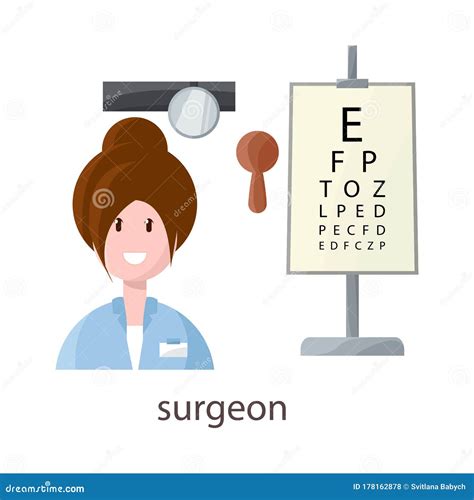 Vector Design Of Ophthalmologist And Woman Logo Set Of Ophthalmologist