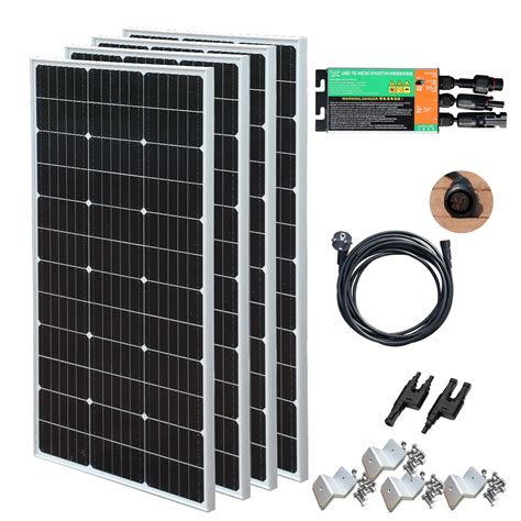 W Pet Photovoltaikanlage Balkonkraftwerk Solarpanel W Off