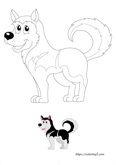 Husky Dog Coloring Pages 2 Free Coloring Sheets 2021 Dog Coloring