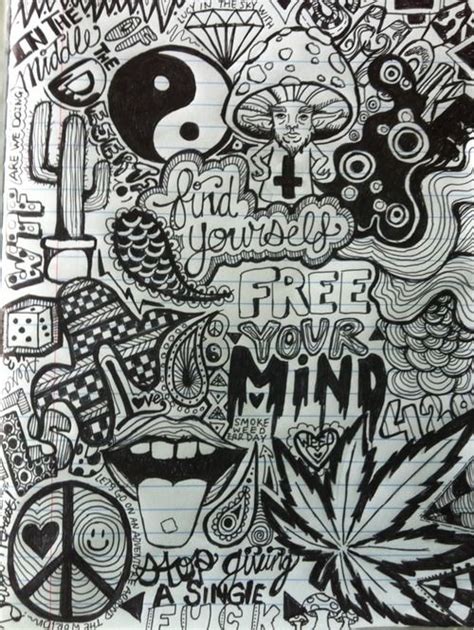 doodles beginner stoner trippy drawings easy canvas ly