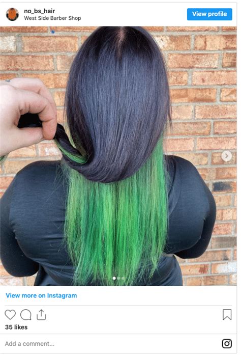 Black And Green Hair 7 Gorgeous Ways To Rock This Look