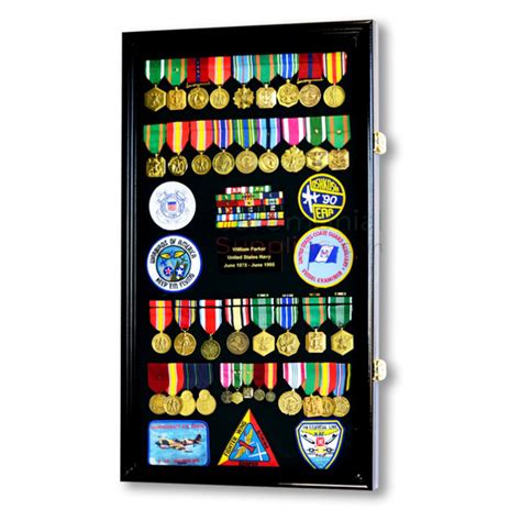 28 X 16 Military And Service Achievement Shadowbox Display Case