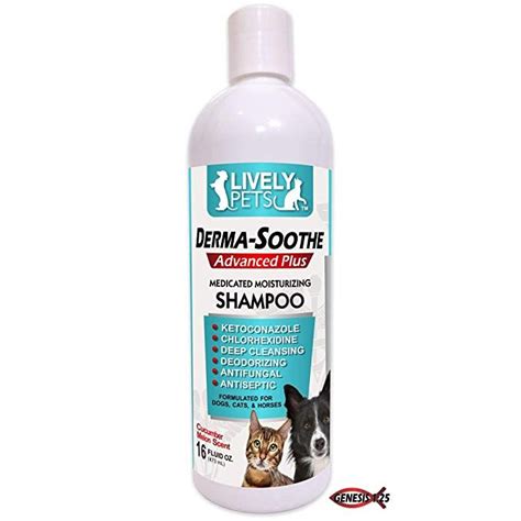 Lively Pets Medicated Dog Shampoo For Dogs And Cats Ketoconazole