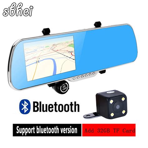 5 Car Dvr Gps Navigation 16gb Rearview Mirror 1080p Android 44 Dual