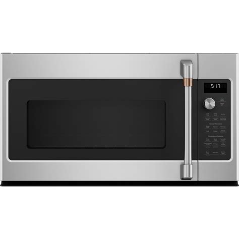 GE Cafe 1 7 Cu Ft Convection Over The Range Microwave Oven Stainless