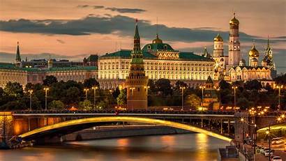 Russia Moscow Bridge Wallpapers River Stone Across
