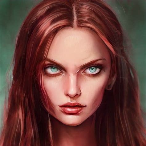 Red Witch Rpg Art Female Art Art Witch
