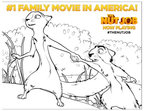 Color pictures, email pictures, and more with these occupations coloring pages. The Nut Job Printable Coloring Page | Mama Likes This