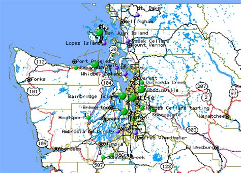 Washington Map Puget Sound