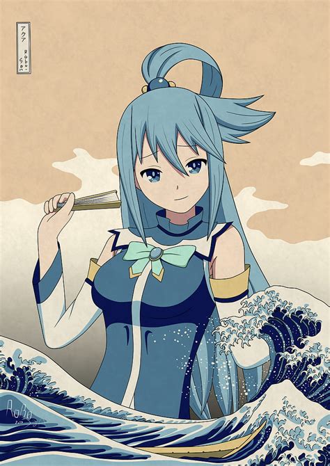 1080p Free Download Konosuba Aqua Anime Aqua Girl Goddess