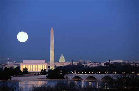Usa Washington Dc Skyline Night With By James P Blair