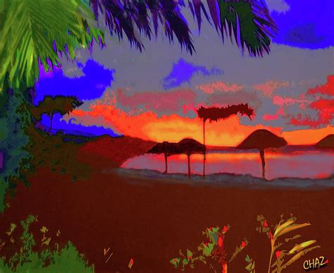 Jamaica Sunset Painting By Chaz Daugherty Fine Art America