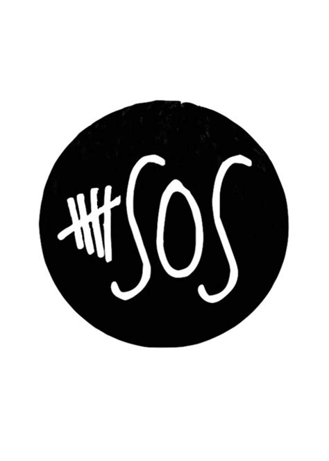 This Item Is Unavailable Etsy 5sos Logo Black And White Stickers