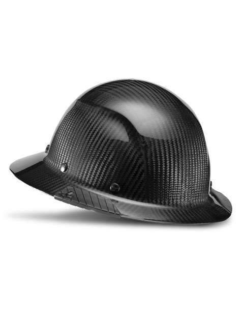 Lift Safety Hdc 15kg Dax Gloss Black Full Brim Carbon Fiber Hard Hat