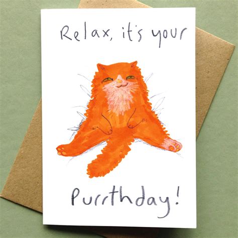 Relax Its Your Birthday Card By Jo Clark Design