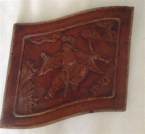 Antique Chinese Wood Carving Panel Ebay