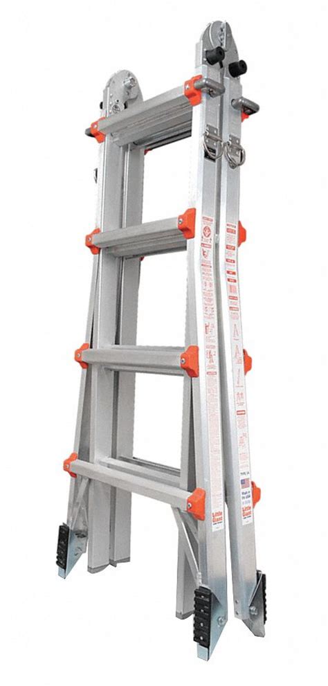 Little Giant 15 Ft Extended Ladder Ht 4 To 7 Ft Multipurpose Ladder