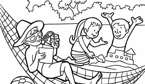 free printable coloring pages for kids summer