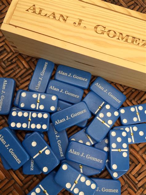 Customized Dominoes Personalized Wooden Box Groomsman T