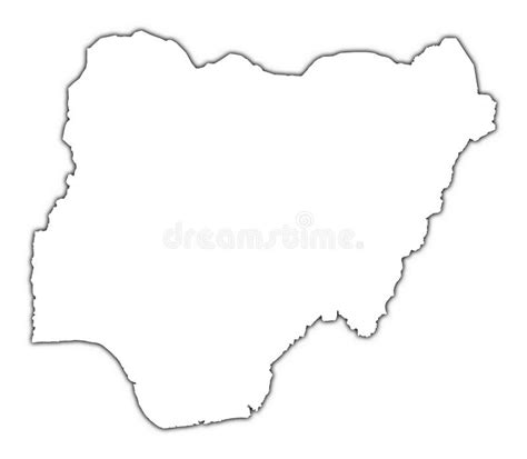 Nigeria Outline Map Stock Illustration Illustration Of Nigeria 4698693