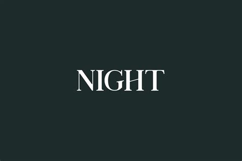 Night Fonts Shmonts