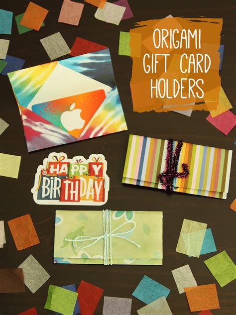 It seems like more and more each year i give gift cards for christmas presents. Origami Gift Card Holders | Make and Takes